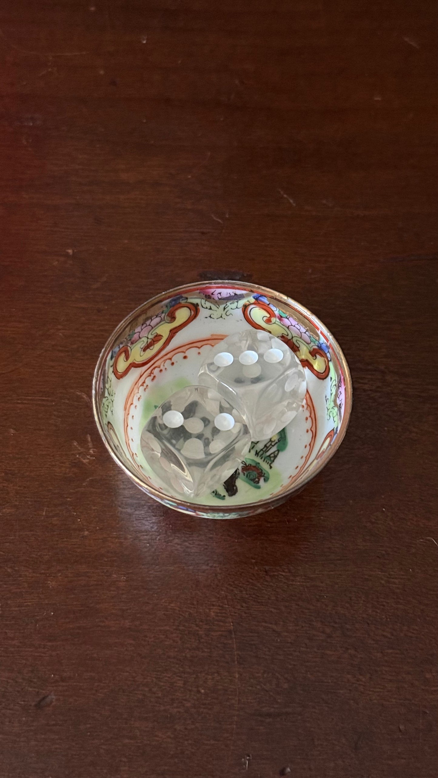 Vintage Chinoiserie Mini Bowl – Two Pandas