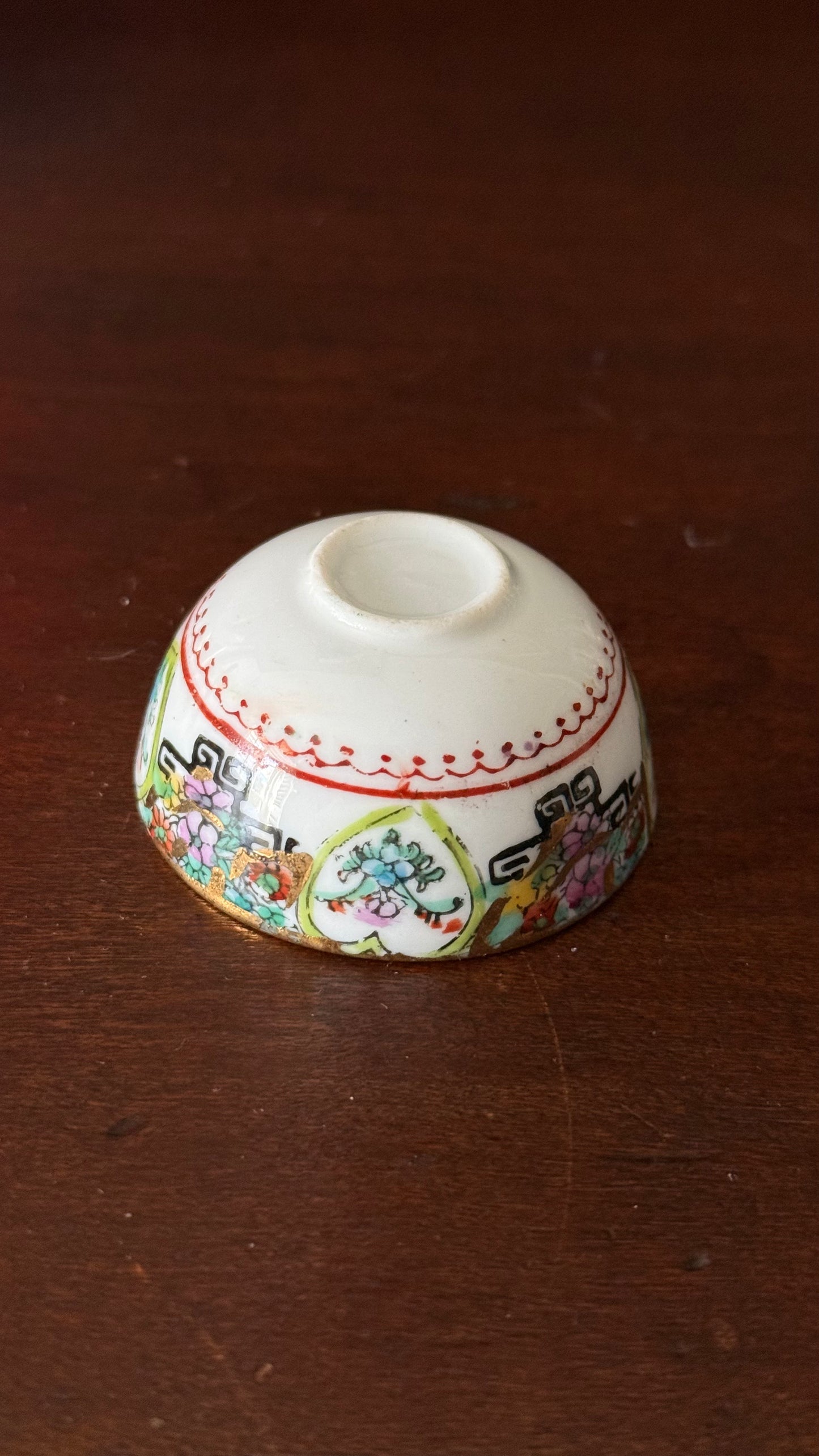 Vintage Chinoiserie Mini Bowl – God of Longevity