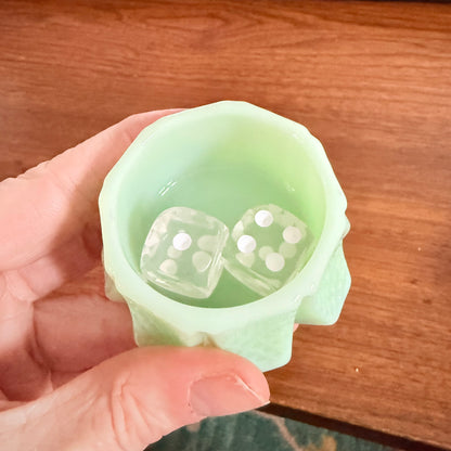 Jadeite dice dish