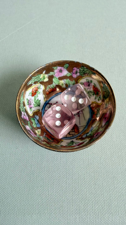 Vintage Mini Millefleur Woman & Cherry Blossoms Bowl