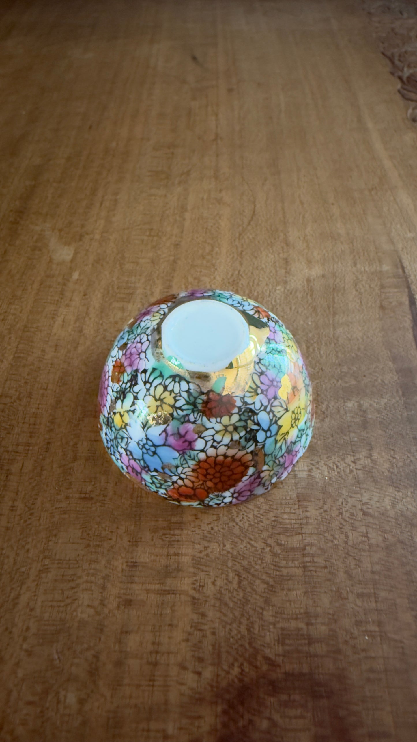 Vintage Mini Chinese Bowl with Butterflies
