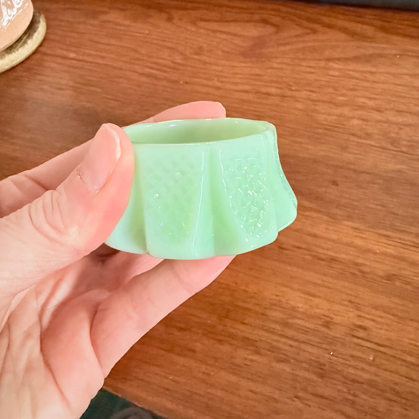 Jadeite dice dish