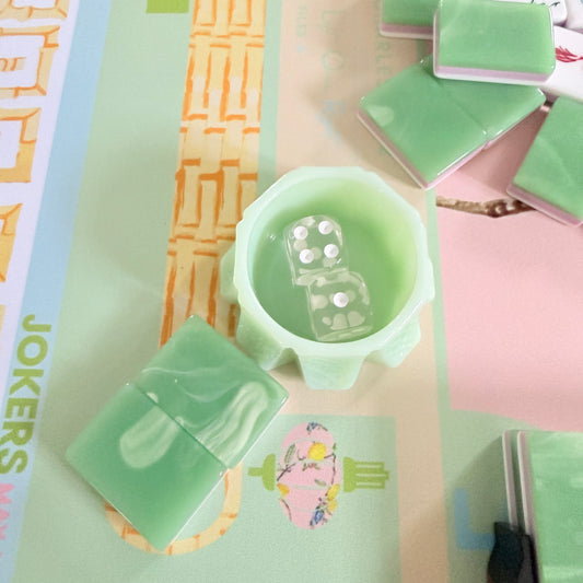 Jadeite dice dish