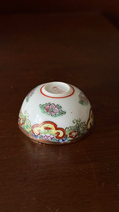 Vintage Chinoiserie Mini Bowl – Two Pandas
