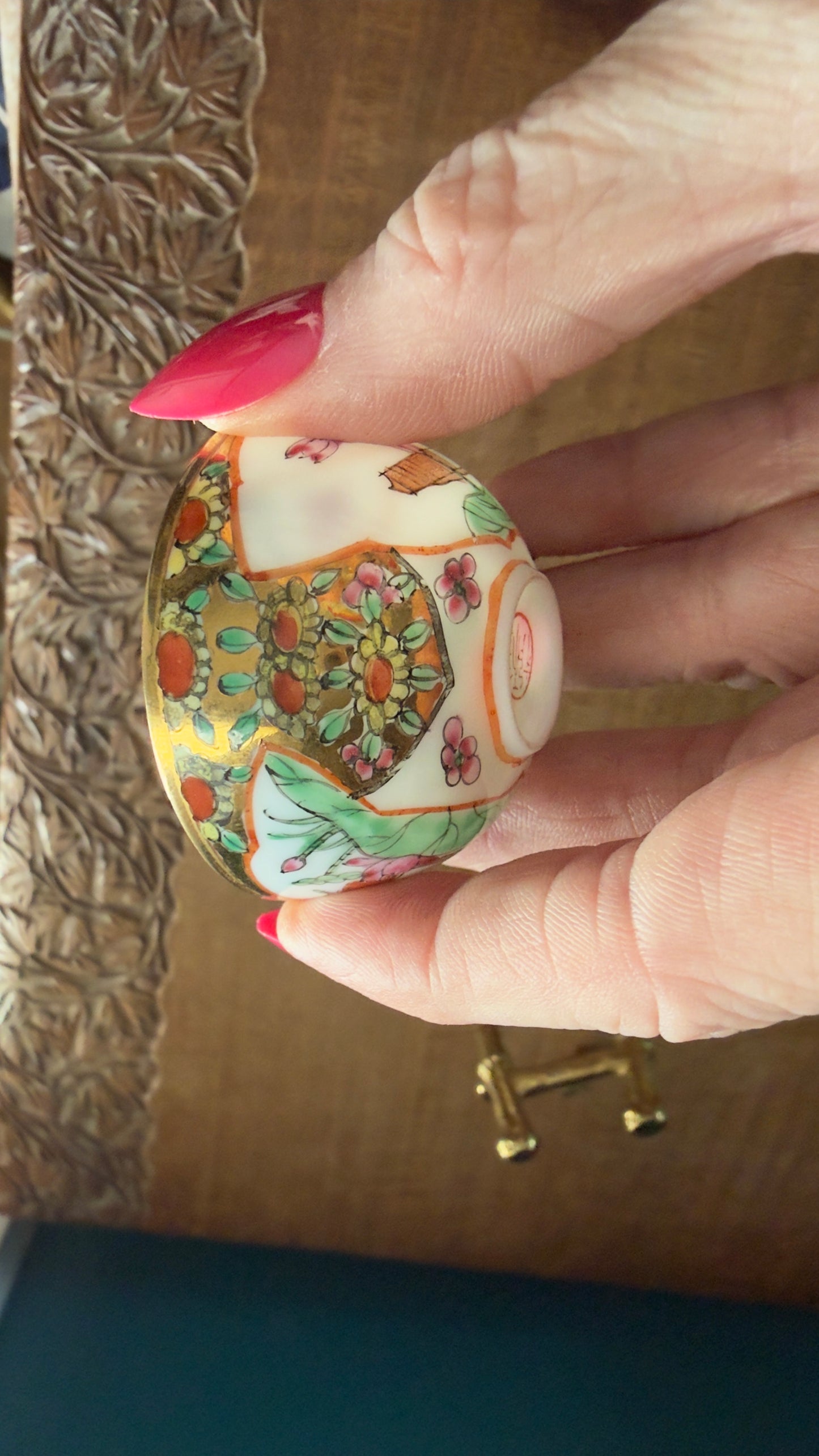 Vintage Famille Rose Miniature Bowl