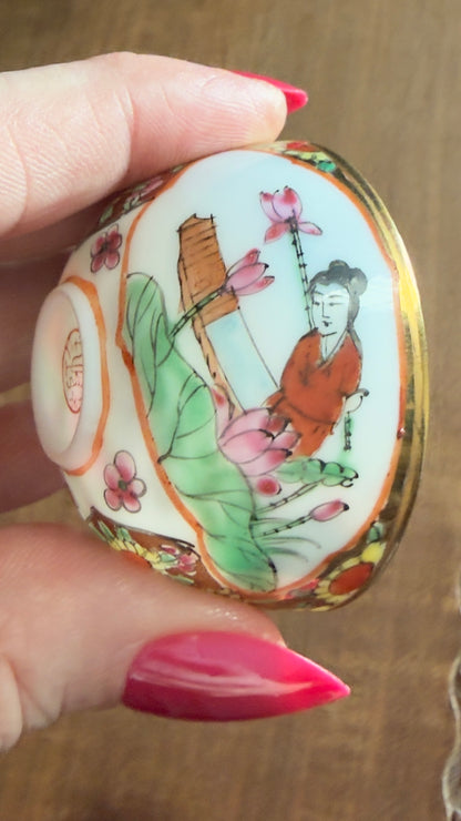 Vintage Famille Rose Miniature Bowl