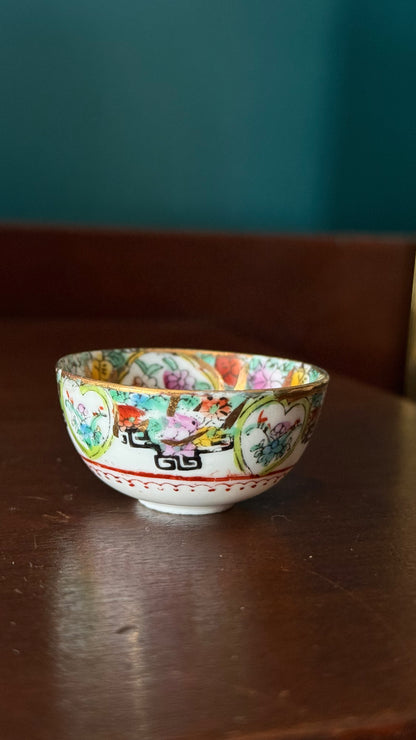 Vintage Chinoiserie Mini Bowl – God of Longevity
