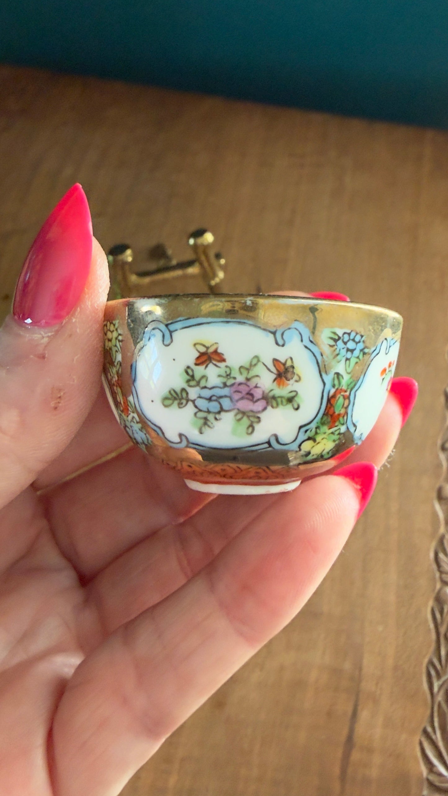 Vintage Miniature Sitting Panda Bowl