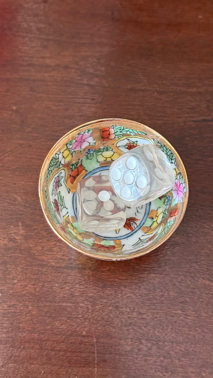 Vintage Millefleur & Dragon Mini Bowl
