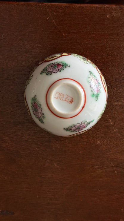 Vintage Chinoiserie Mini Bowl – Two Pandas