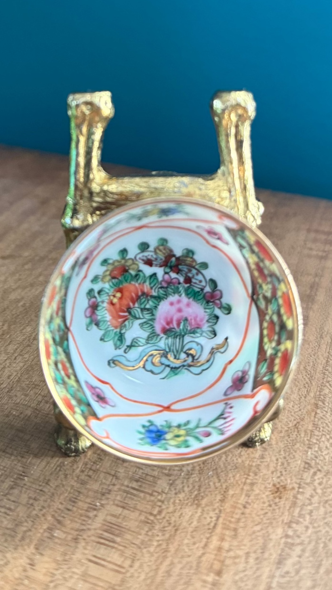 Vintage Famille Rose Miniature Bowl