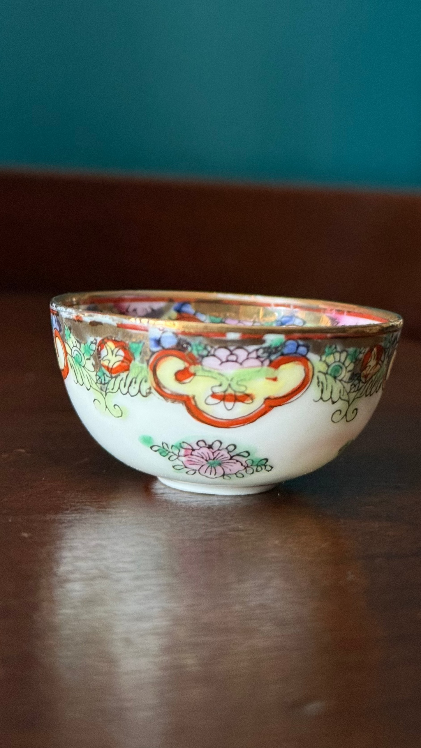 Vintage Chinoiserie Mini Bowl – Two Pandas