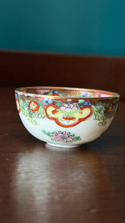 Vintage Chinoiserie Mini Bowl – Two Pandas