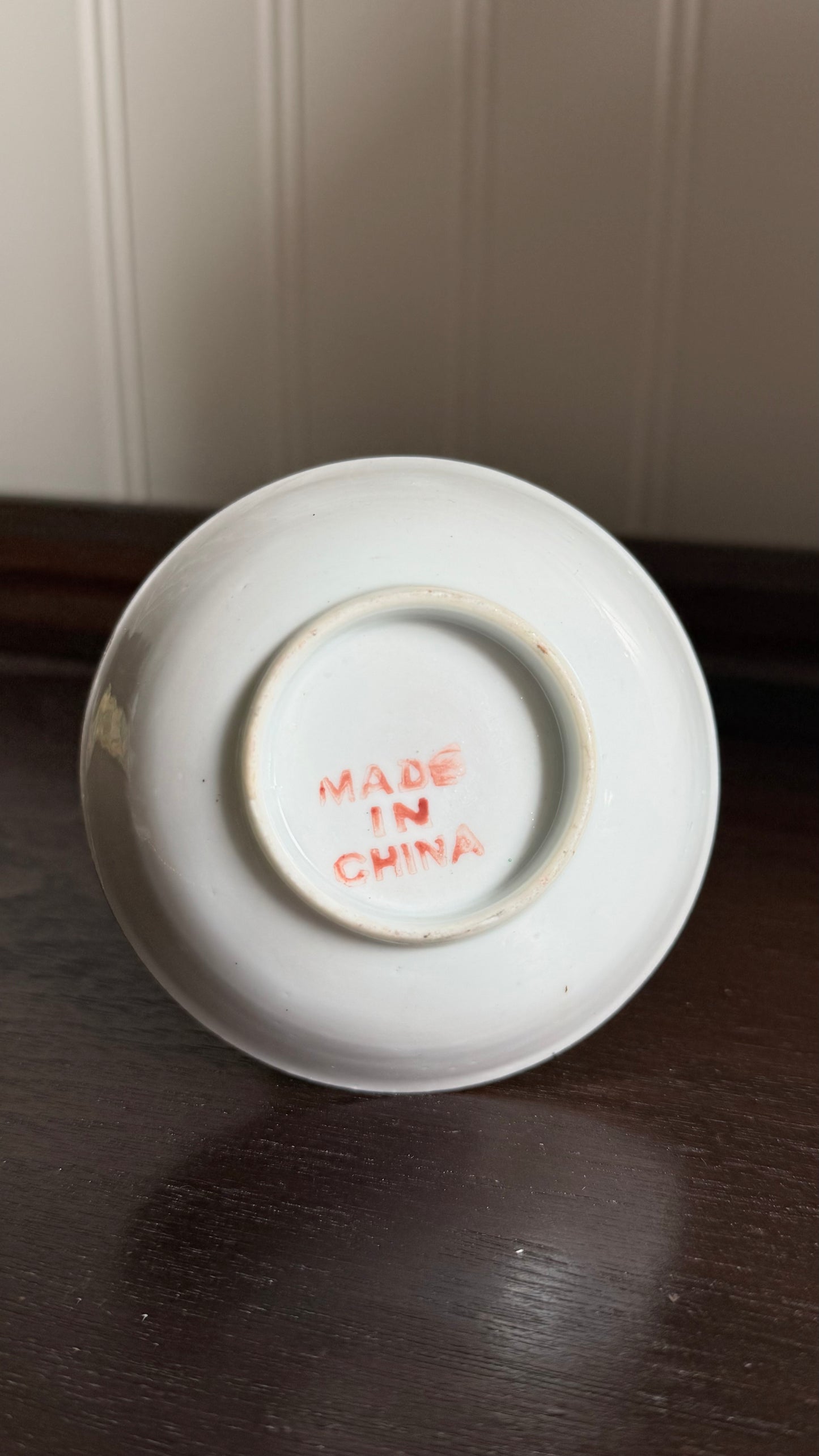 Small Vintage Rose Canton Bowl
